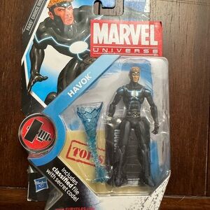 Marvel Havok Action Figure Backer Card - Red, White, Black